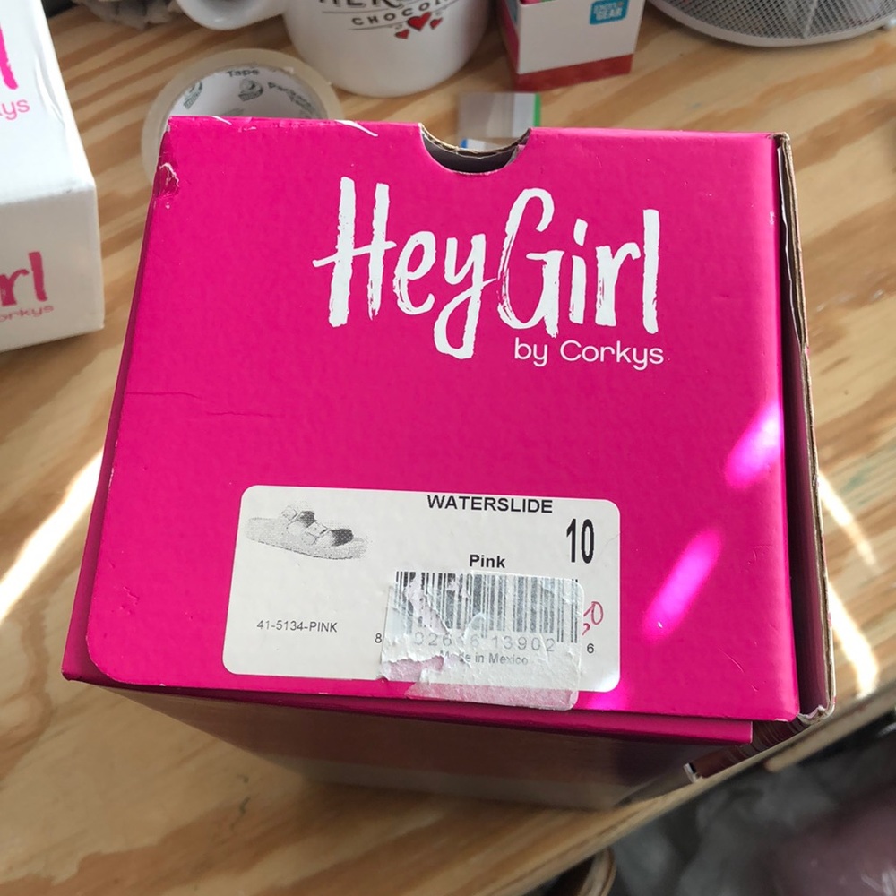 HeyGirl by Corkys Waterslide in Pink Sz. 10